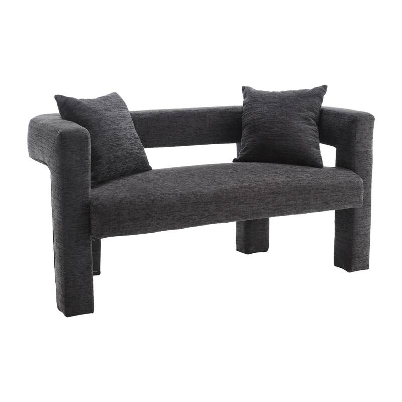 Modern Chenille Loveseat Sofa