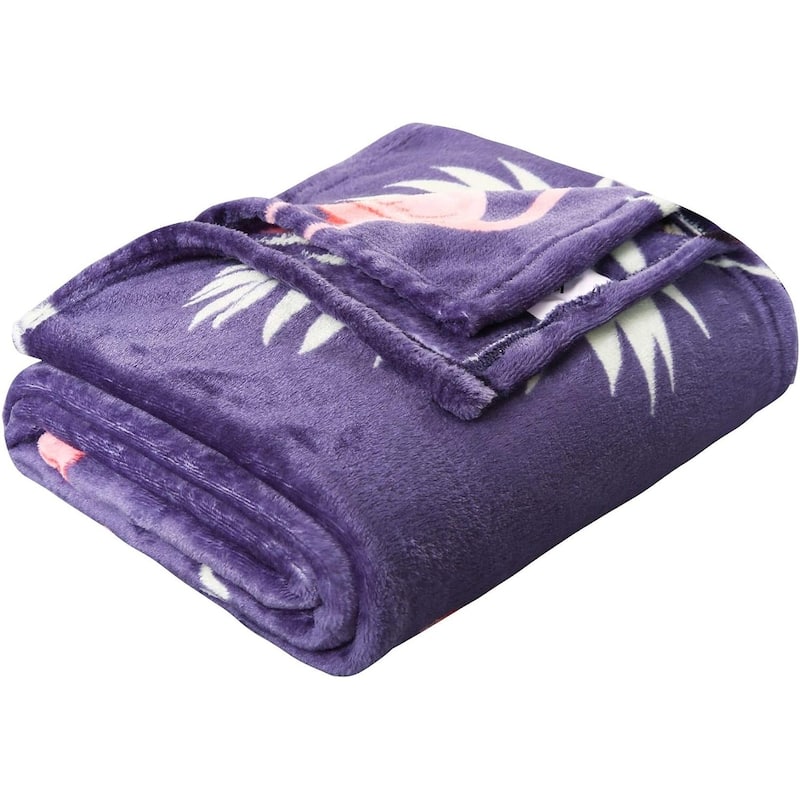 Home Essentials by Décor&More Tropical Plush Throw