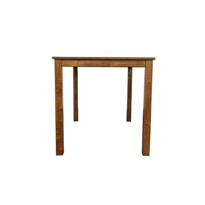 5pc Dining Room Set Dining Table 4x Chairs Fabric Chair Seat Kitchen Breakfast Rubberwood Veneer Unique Design