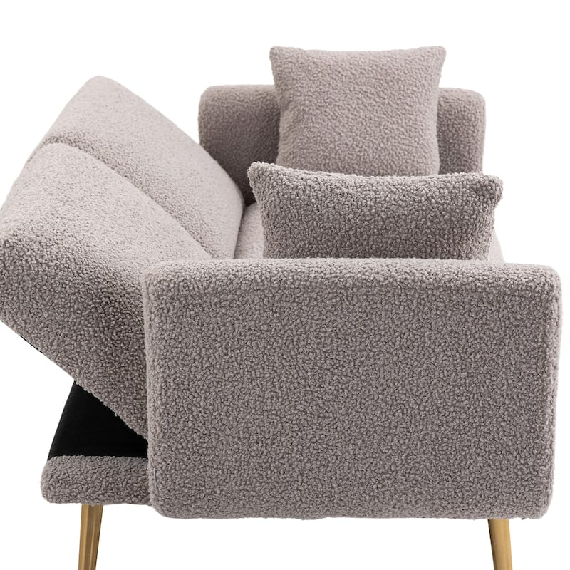 Velvet Sofa , Accent sofa .loveseat sofa with metal feet