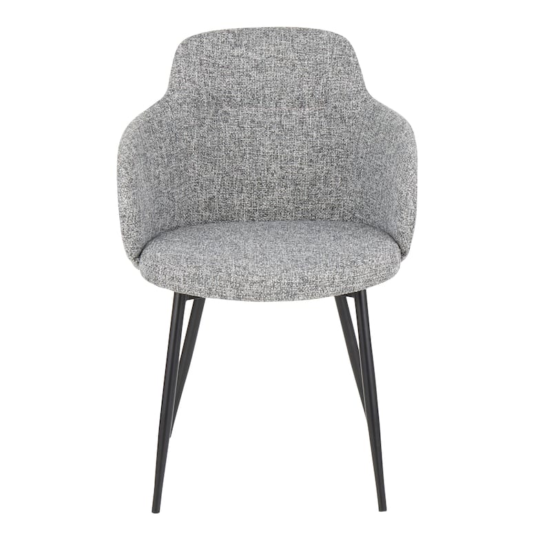 Carson Carrington Iglabo Industrial Upholstered Chair - Grey Noise
