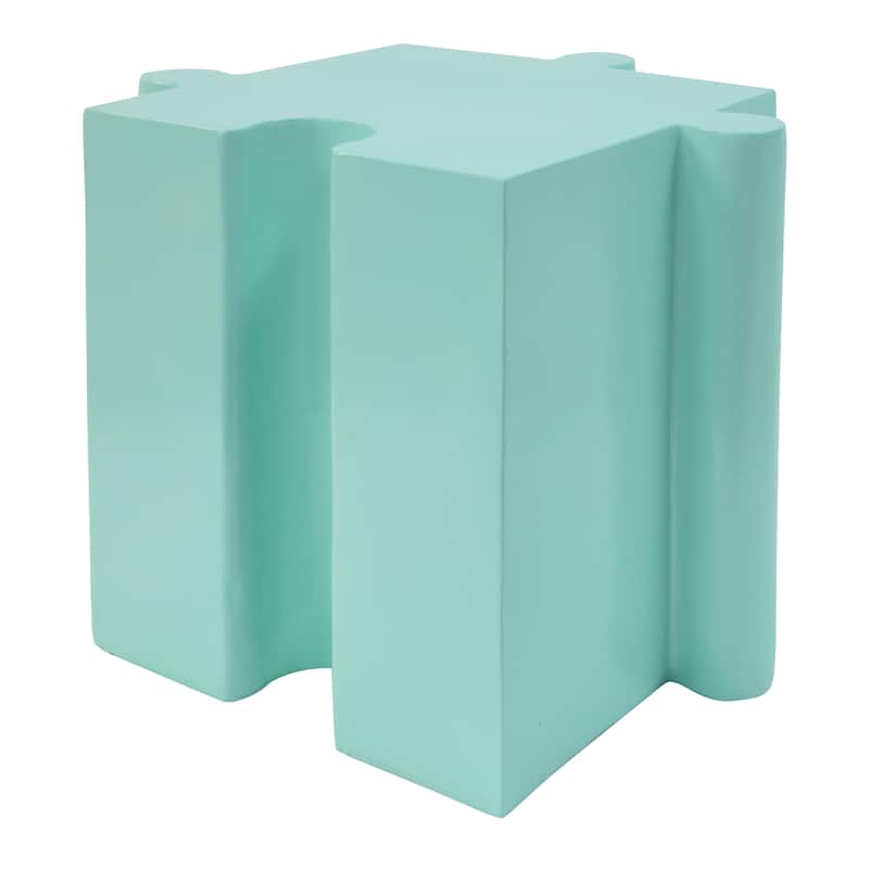 Christopher Knight Home - Ami Puzzle Art Modern 3-Piece Modular Outdoor Side Table Set with Interlocking Design