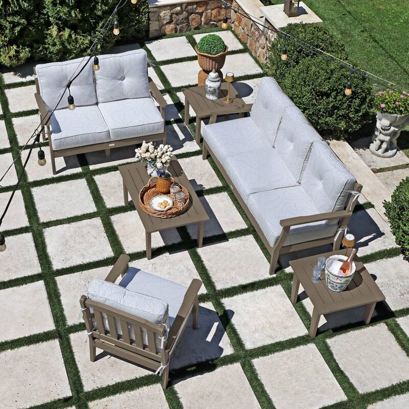 HIGHWOOD Lehigh 6-Piece Grand Deep Seating Set