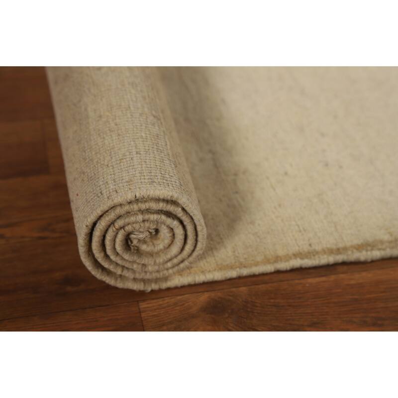 Modern Gabbeh Oriental Rug Hand-Knotted Foyer Wool Carpet - 2'8"x 3'11"