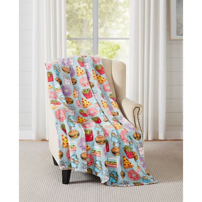Avocados Beehive Leopard Novelty Plush Flannel Throws