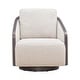 preview thumbnail 12 of 16, Liberty Furniture Nora Upholstered Swivel Accent Chair -Light Brown, Dark Brown - Width 32" x Depth 35" x Height 32"
