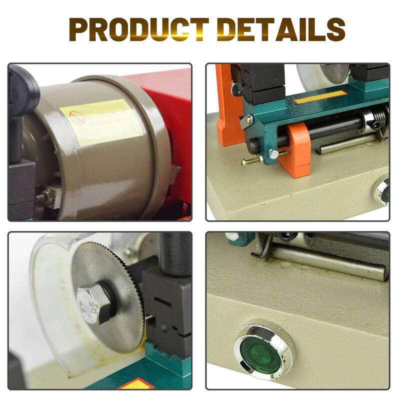 DoCred Key Cutting Machine, Professional Key Duplicator with Brush