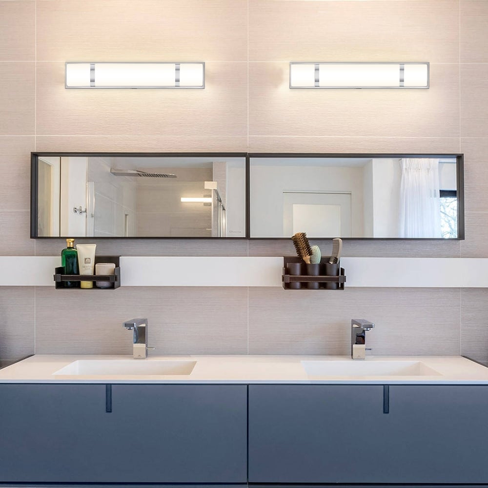 Brushed Nickel Modern/Contemporary LED Vanity Light Bar - 24\, image size:1000x1000