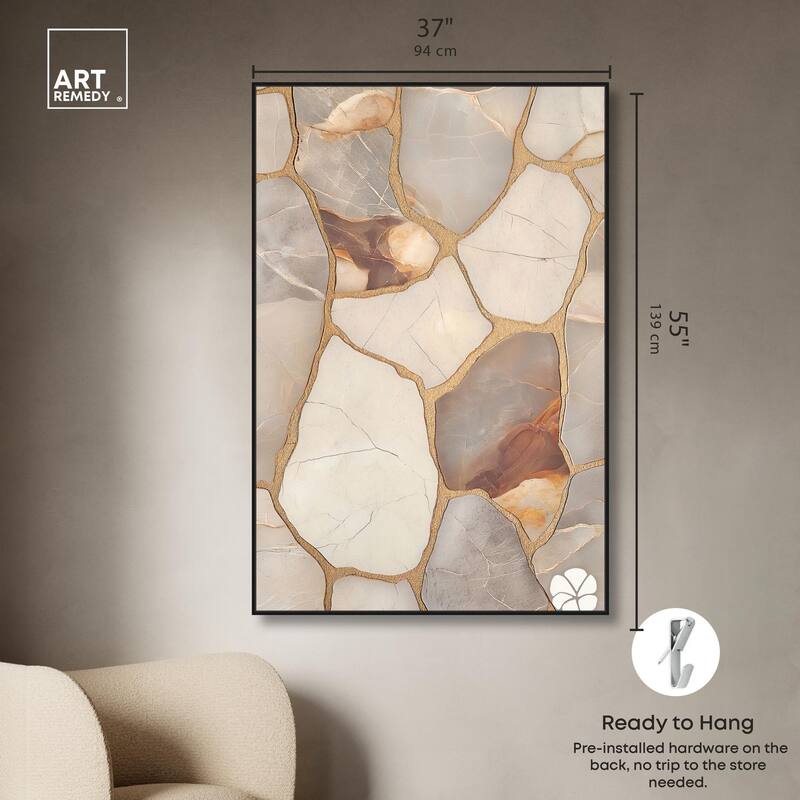 Textured Earthy Tones I Canvas by Art Remedy