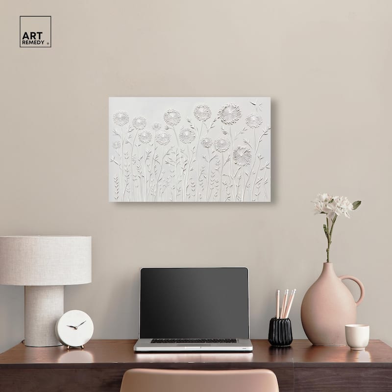 Floral Lace II Canvas by Art Remedy, Gallery Wrapped