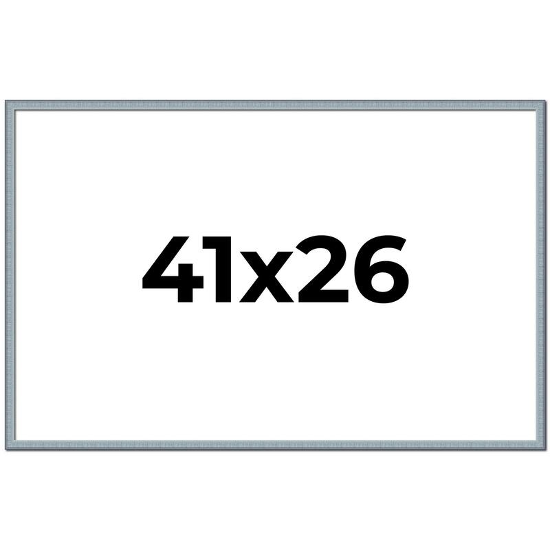 41x26 Frame Rustic Sky Blue Solid Wood Picture Frame | 0.75 Inch