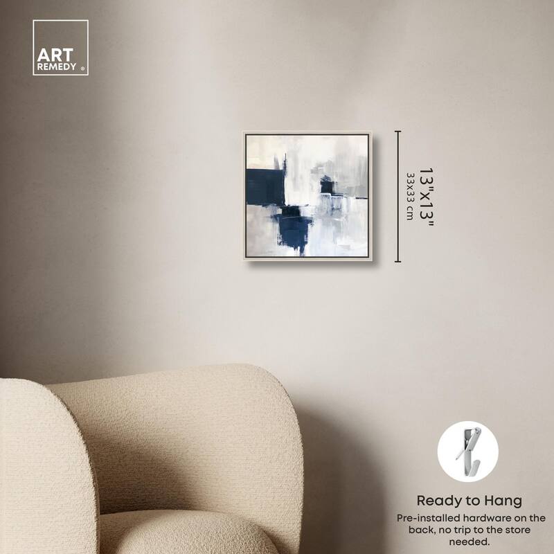 Porcelain Blue on White I Canvas by Art Remedy