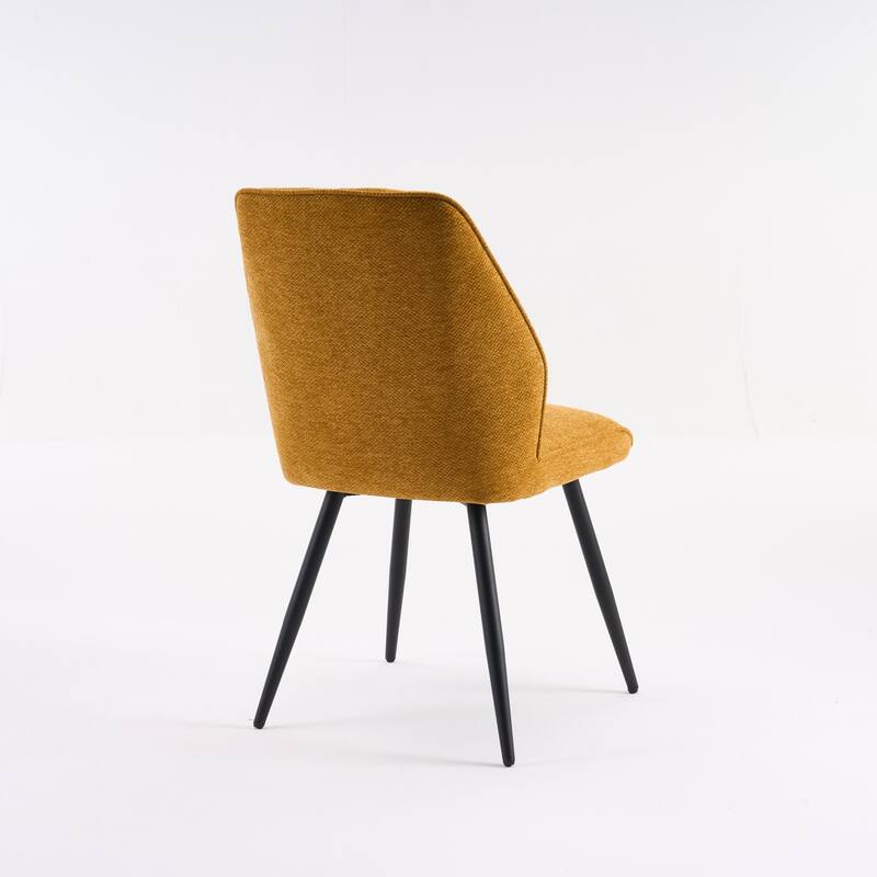 Set of 2 Modern Dining Chairs, Armless Upholstered Side Chairs