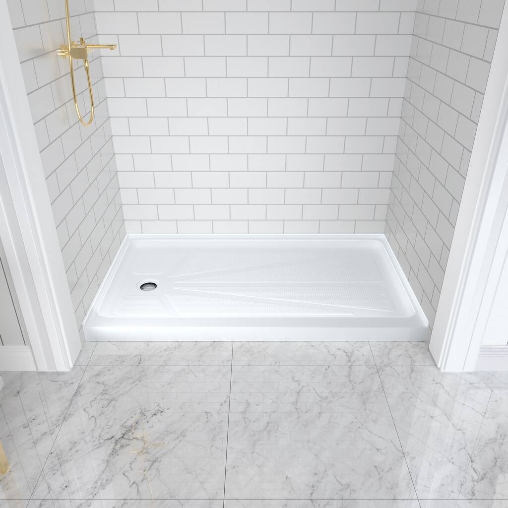 i-Homare 32" X 60" Left Drain Single Threshold Rectangular Shower Base
