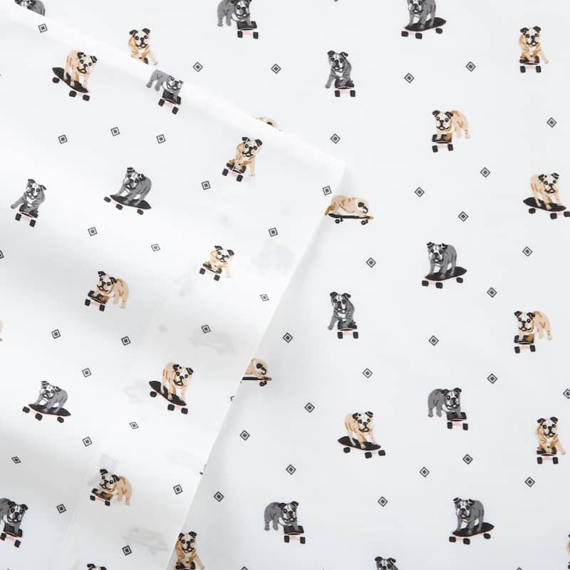 Poppy & Fritz Cotton Percale Printed Bed Sheet Sets