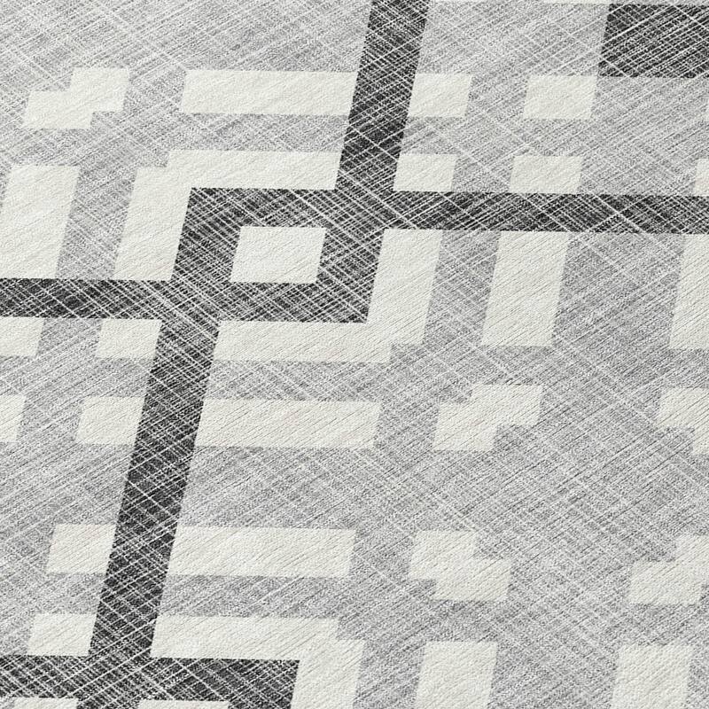 Machine Washable Indoor/ Outdoor Chantille Modern Trellis Rug