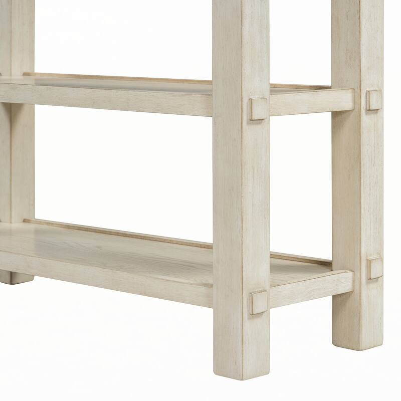 Entryway Table with Storage(Gray Wash)