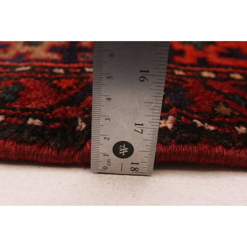 ECARPETGALLERY Hand-knotted Andelz Red Wool Rug - 4'4 x 7'1