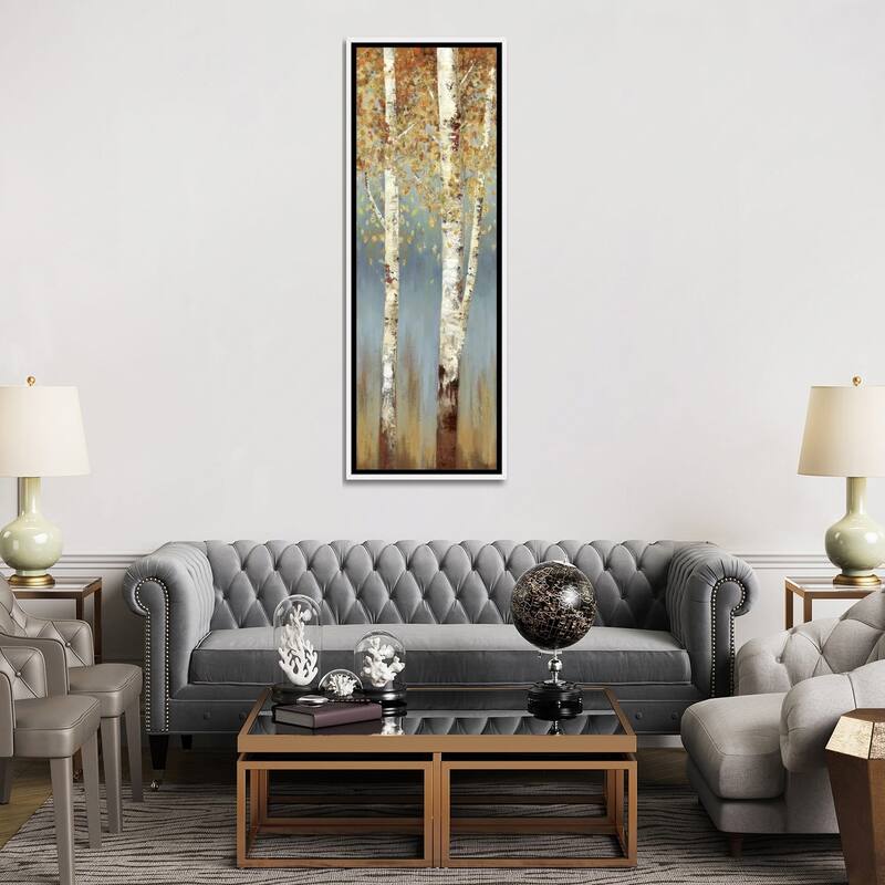iCanvas "Butterscotch Birch Trees II" by Allison Pearce Framed Canvas Print