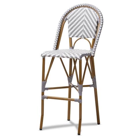 Indoor and Outdoor Stackable Bar Stool by Baxton Studio