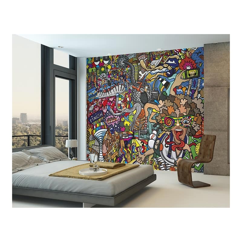Sports Illustrations Wall Mural