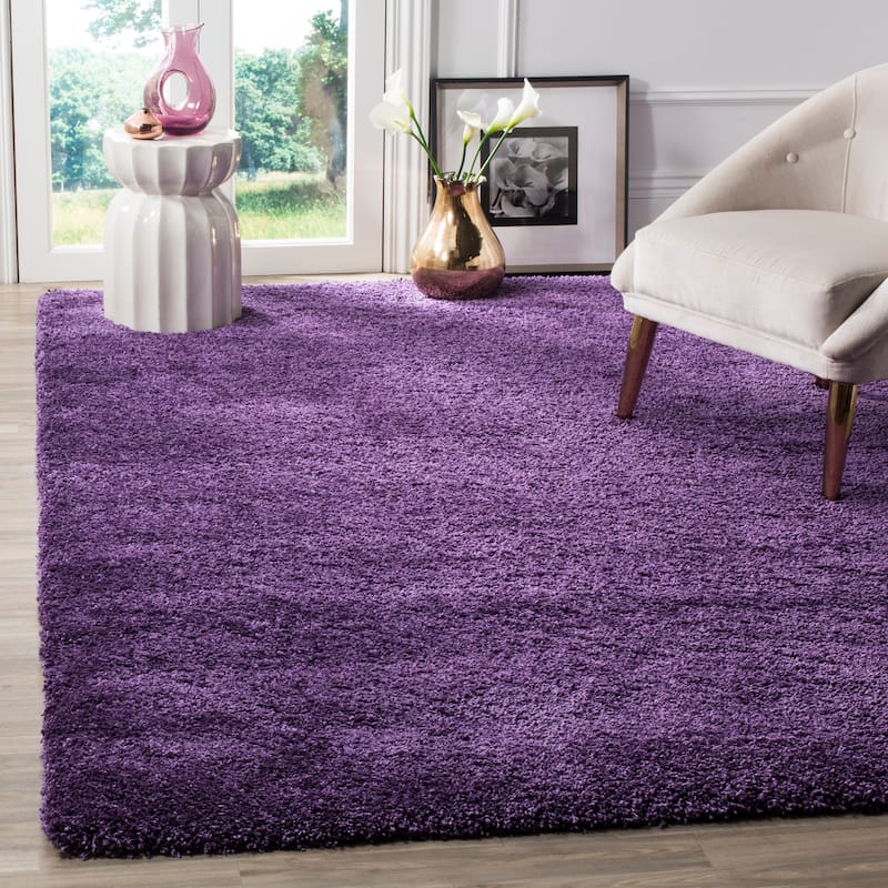 SAFAVIEH, Milan Shag Afton 2-inch Thick Area Rug - 6' x 9' - Purple