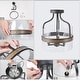 preview thumbnail 11 of 18, Modern 3-Light Drum Semi-Flush Mount Glass Ceiling Light