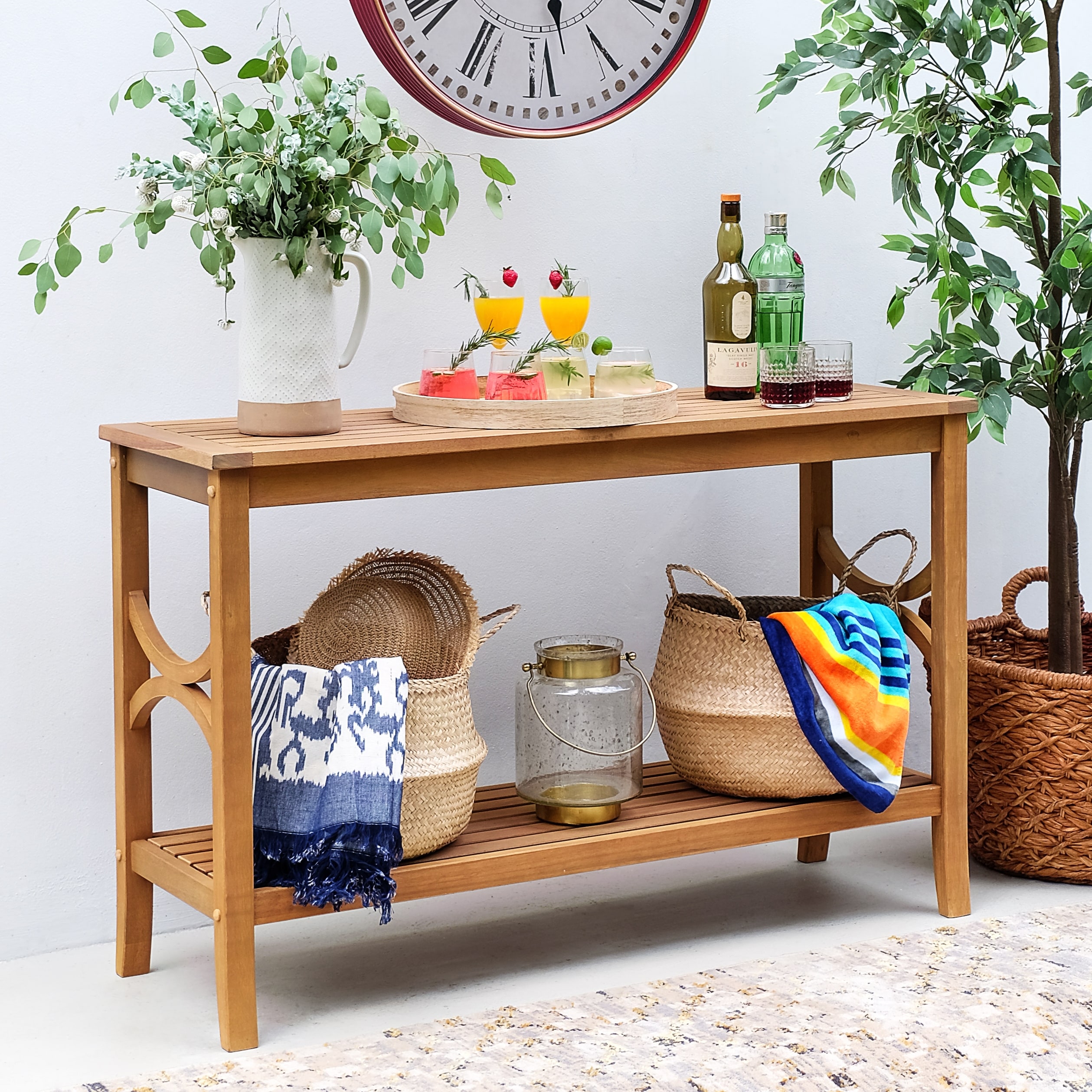 Porch console best sale table