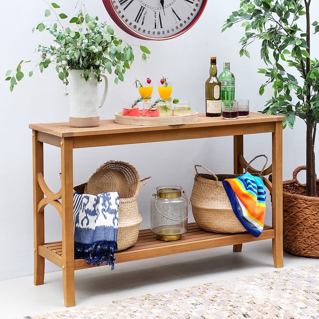 Cambridge Casual Lowell Teak Outdoor Console Table
