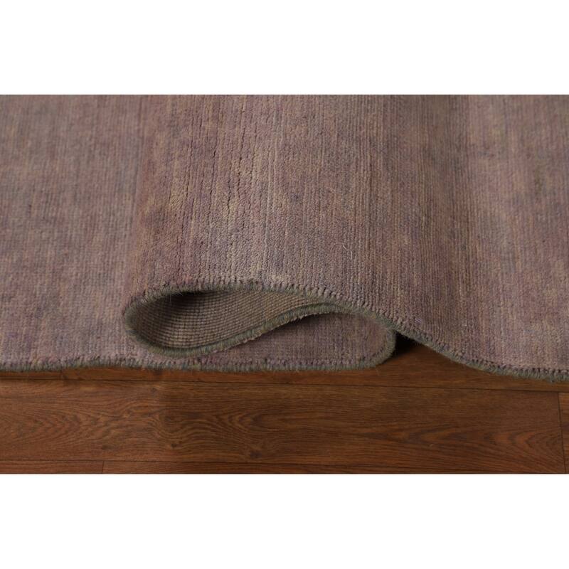 Brown Gray Gabbeh Oriental Area Rug Hand-Knotted Wool Carpet - 4'11" x 6'6"