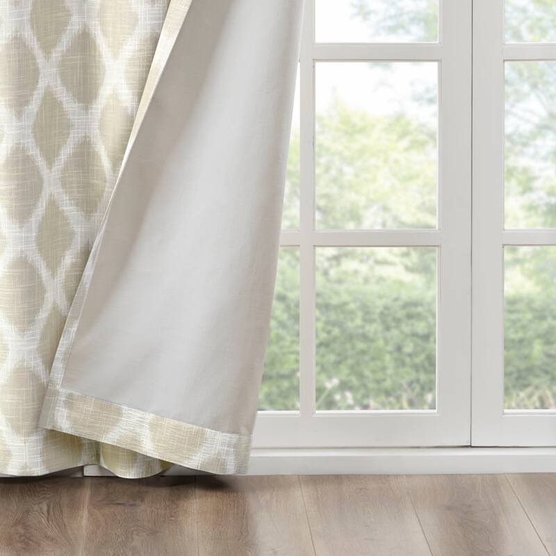 Printed Ikat Blackout Curtain Panel(Only 1 Pc Panel)