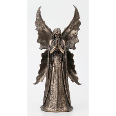 Veronese Design 14.17" H ONLY LOVE REMAINS BY ANN STOKES Cold Cast Bronze