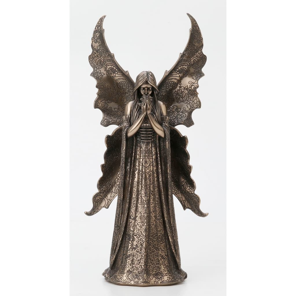 Veronese Design 14.17" H ONLY LOVE REMAINS BY ANN STOKES Cold Cast Bronze
