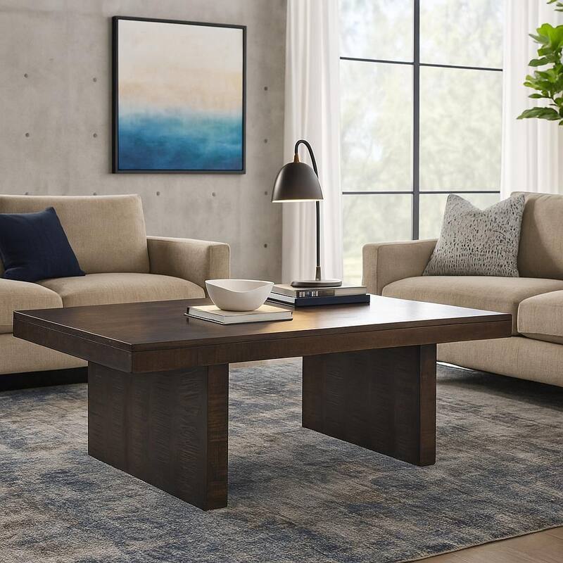 Timbergirl Dark Mango Wood Coffee Table - 53" x 28"