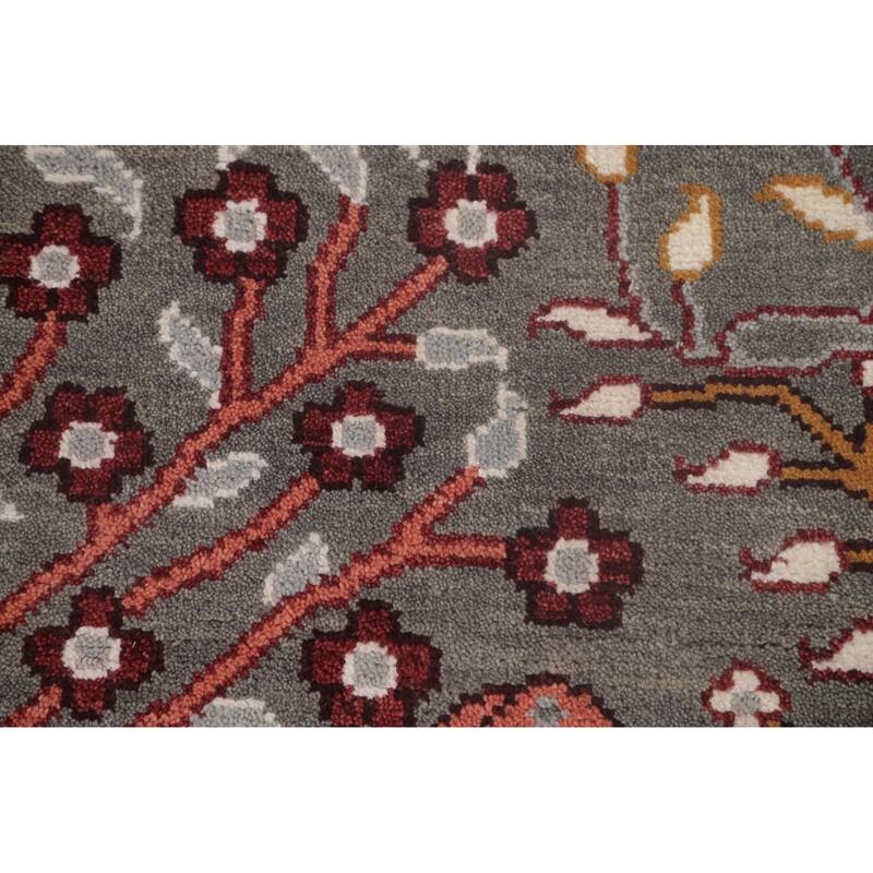 Animal Pictorial Ziegler Accent Rug Handmade Oriental Wool Carpet - 2'6"x 6'0"