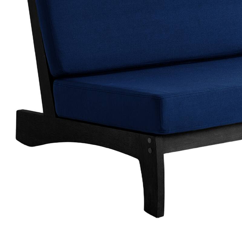 3 Seat Wood 64" W Outdoor Patio Sofa with Cushion