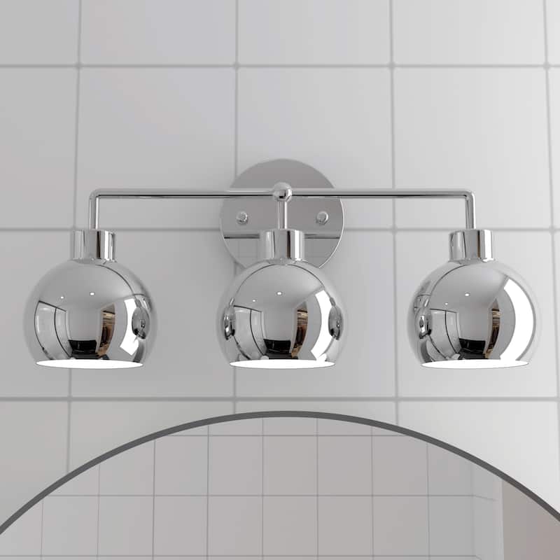 OROMA HOME Hannes 3-Light Dome Bathroom Vanity Light - N/A