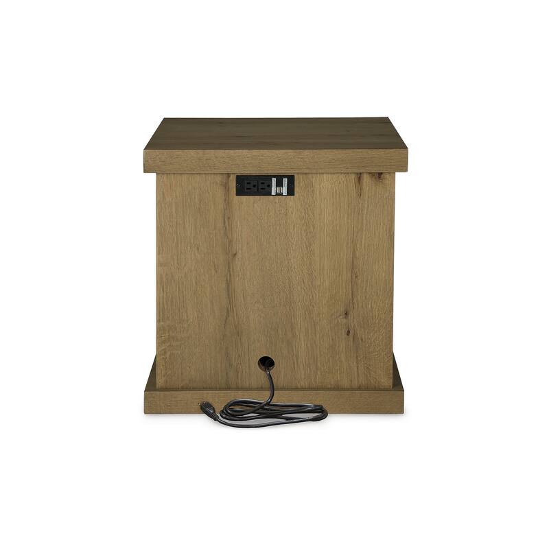 Signature Design by Ashley Brinstead Light Brown Chairside End Table - 22"W x 18"D x 24"H