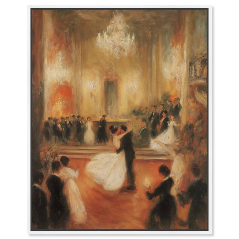 Ballroom Dance Canvas by Art Remedy - White - 24" x 30"