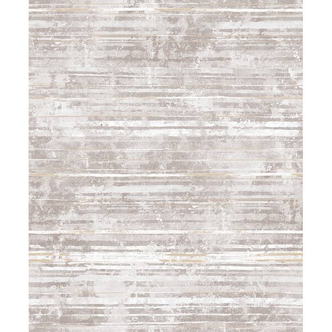 Decorline Makayla Mauve Distressed Stripe Wallpaper - 21in x 396in x 0.025in