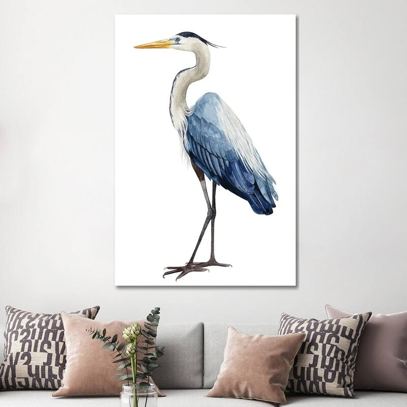 iCanvas "Seabird Heron I" by Grace Popp Canvas Print