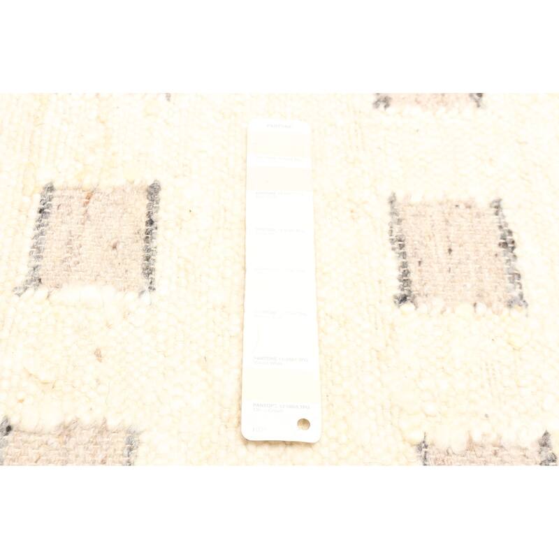 ECARPETGALLERY Braid weave Sienna Cream Wool Rug - 5'4 x 7'6