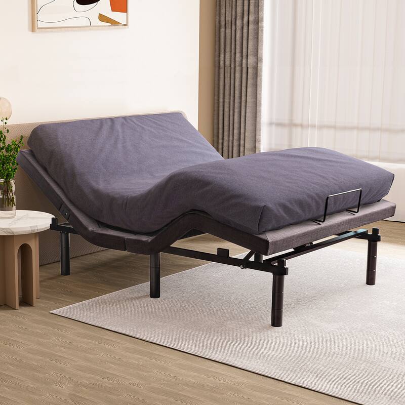 Adjustable Bed Frame for Storage Beds, Zero G, USB Charging Station, Wireless Remote Head and Foot Incline