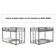 preview thumbnail 4 of 12, Low Profile Twin over Twin Bunk Bed with Ladder and Guardrails