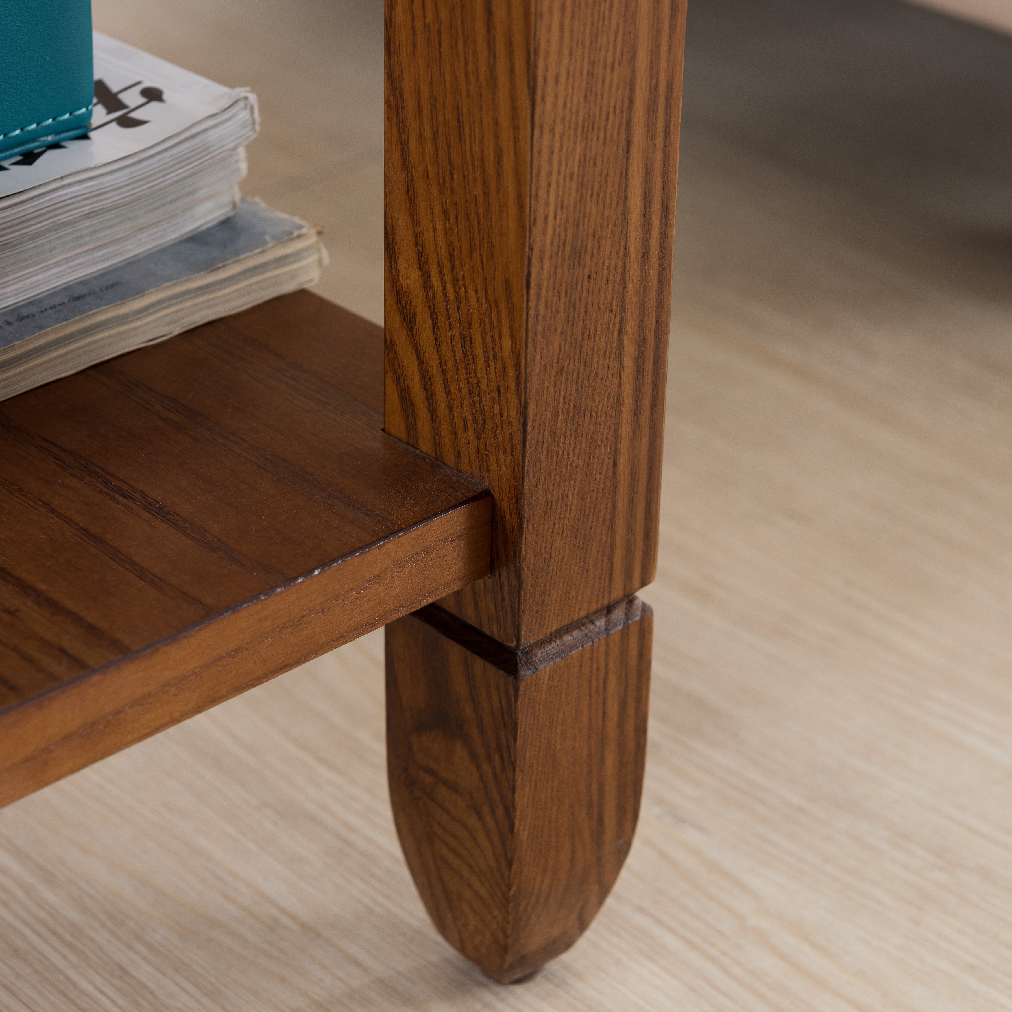 Leick Home Rustic Slate Side Table with USB-C Port Bed Bath