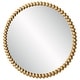 preview thumbnail 4 of 3, Uttermost Byzantine Round Gold Mirror - 41.25"W x 41.25"H x 2"D