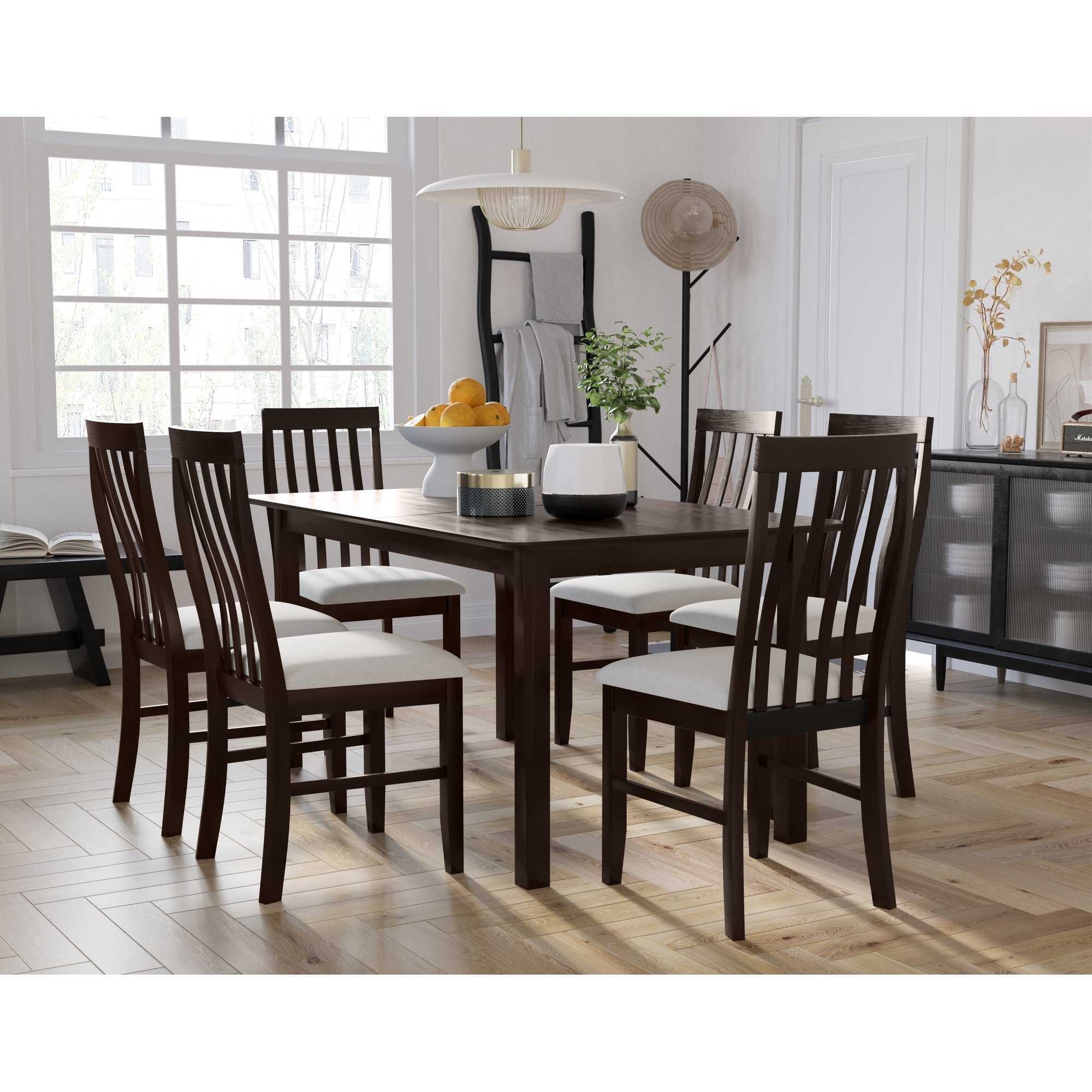Jesse 7-pieces Dining Table and Chair