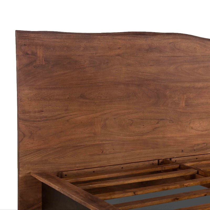 Palermo Acacia Wood Live Edge Bed