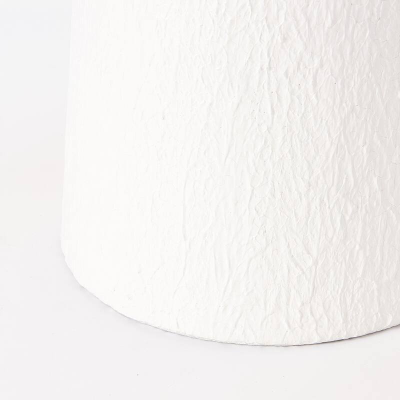 Christopher Knight Home - Lunaro Modern Glass Top Metal Base Accent Side Table with Sculptural Conical Design