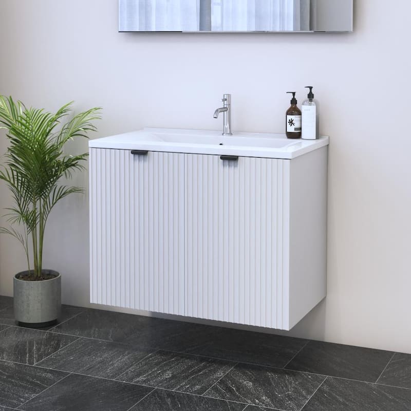 Nicole 2D 80 Floating Bathroom Vanity (32" Width)